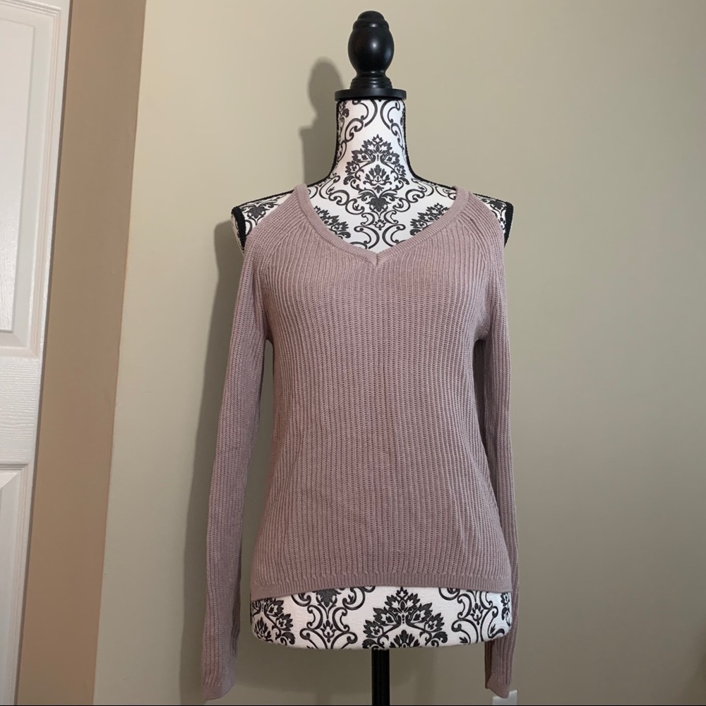 Garage Lavender Ribbed Sweater Shirt